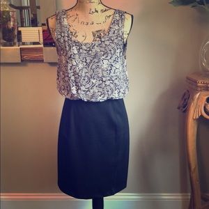 Snake skin chiffon drape Dress